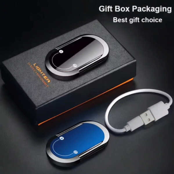 ولاعة موبايل ذكية 2 في 1 – USB قابلة للشحن بدون لهب