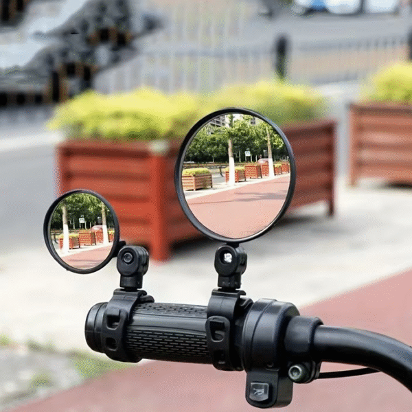 مرايا جانبية للدراجات والموتوسيكلات  – رؤية خلفية واسعة وعدسة محدبة - ٢ قطعه