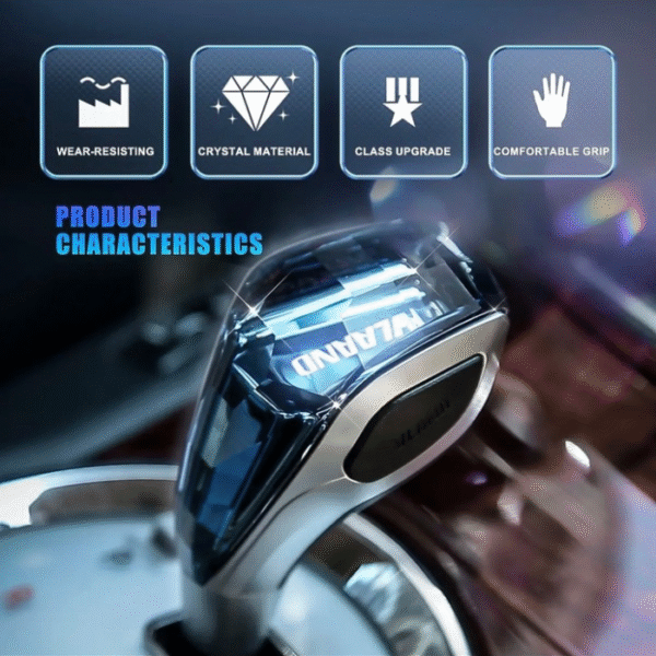 مقبض فتيس كريستال LED تاتش – إضاءة PRND متعددة الألوان – شحن Type-C