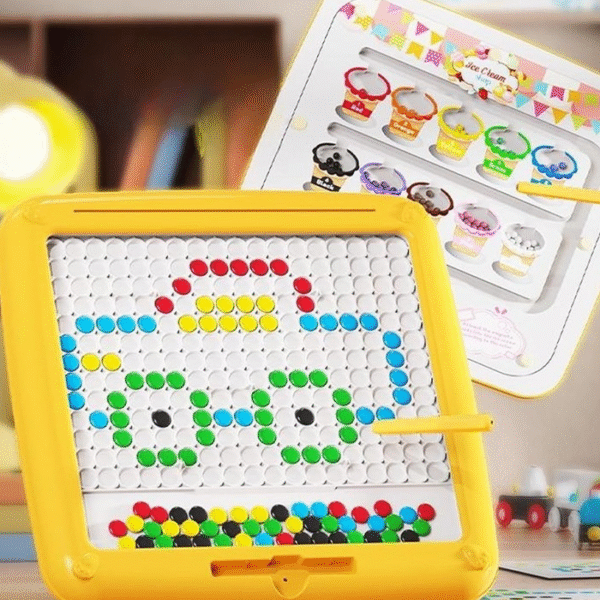 لوحة رسم مغناطيسية 2 في 1 للأطفال